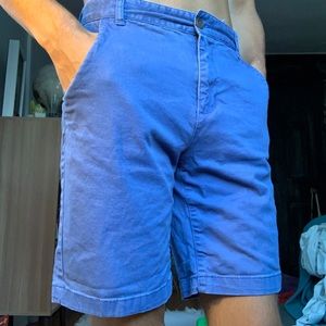 Bright Blue Old Navy Flat-Front Shorts